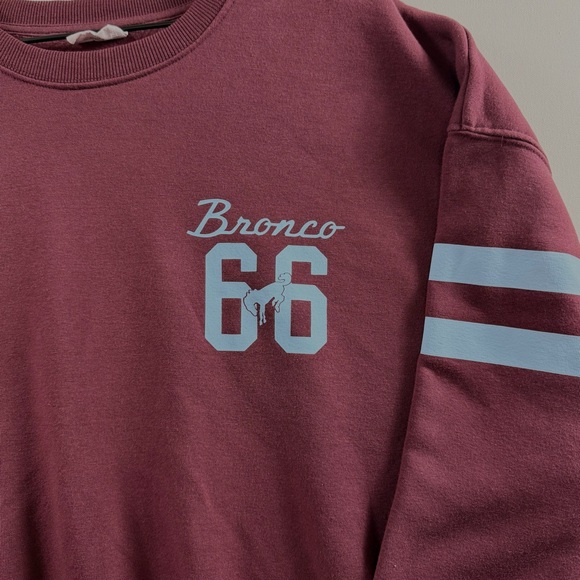 Ford Bronco 1966 Vintage-Style Crewneck Burgundy Sweatshirt Unisex Fit XL - Picture 2 of 11